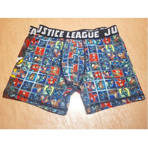 Justice League Boys 2-pack Printed Boxer Briefs, sz 8 - Picture 1 of 3